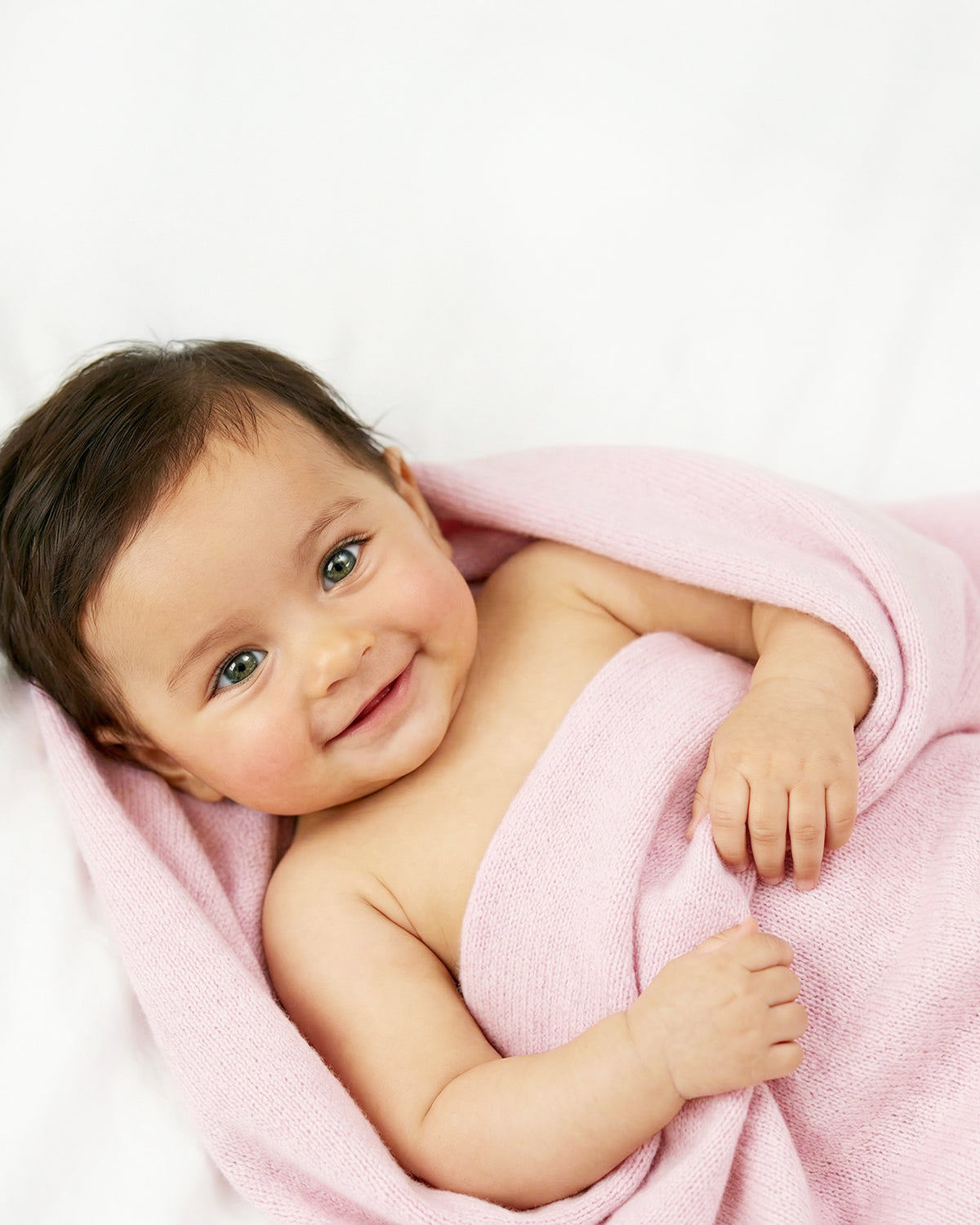 Capri Kaschmirdecke Baby rosa – 100% Kaschmir | EMAAL CASHMERE#Farbe_rosa