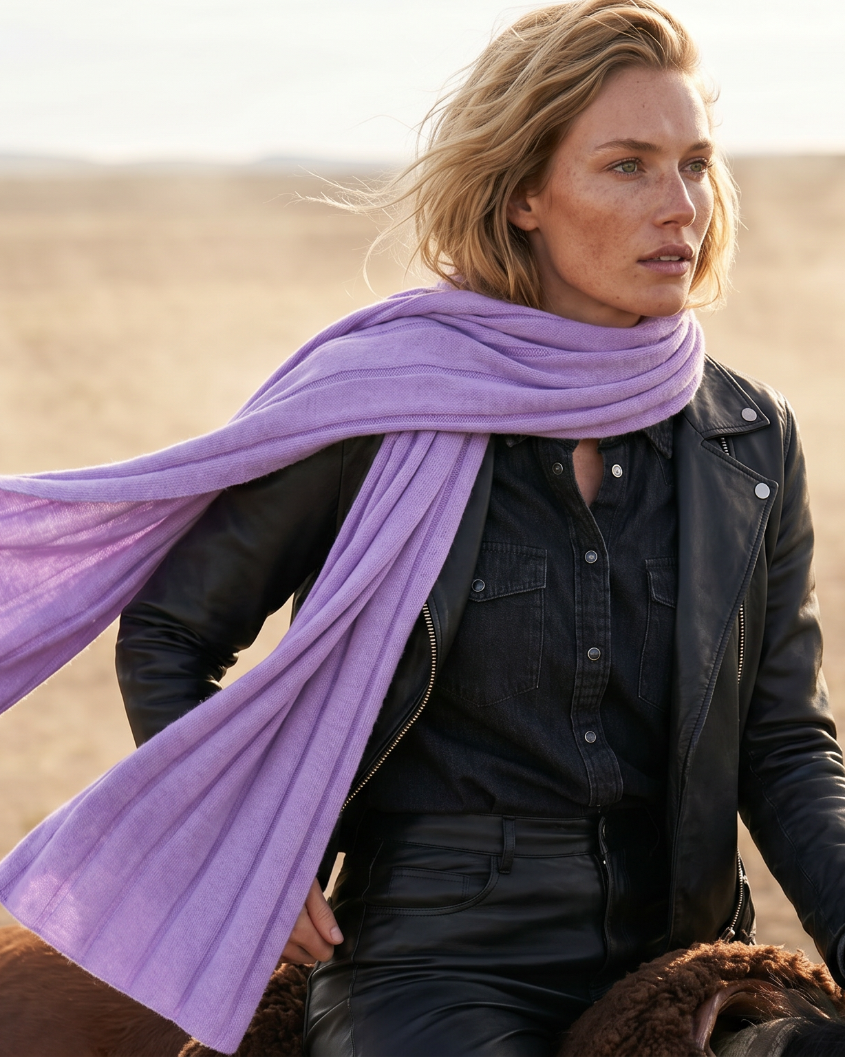 Casablanca Kaschmirschal Damen lila – 100% Kaschmir | EMAAL CASHMERE#Farbe_lila