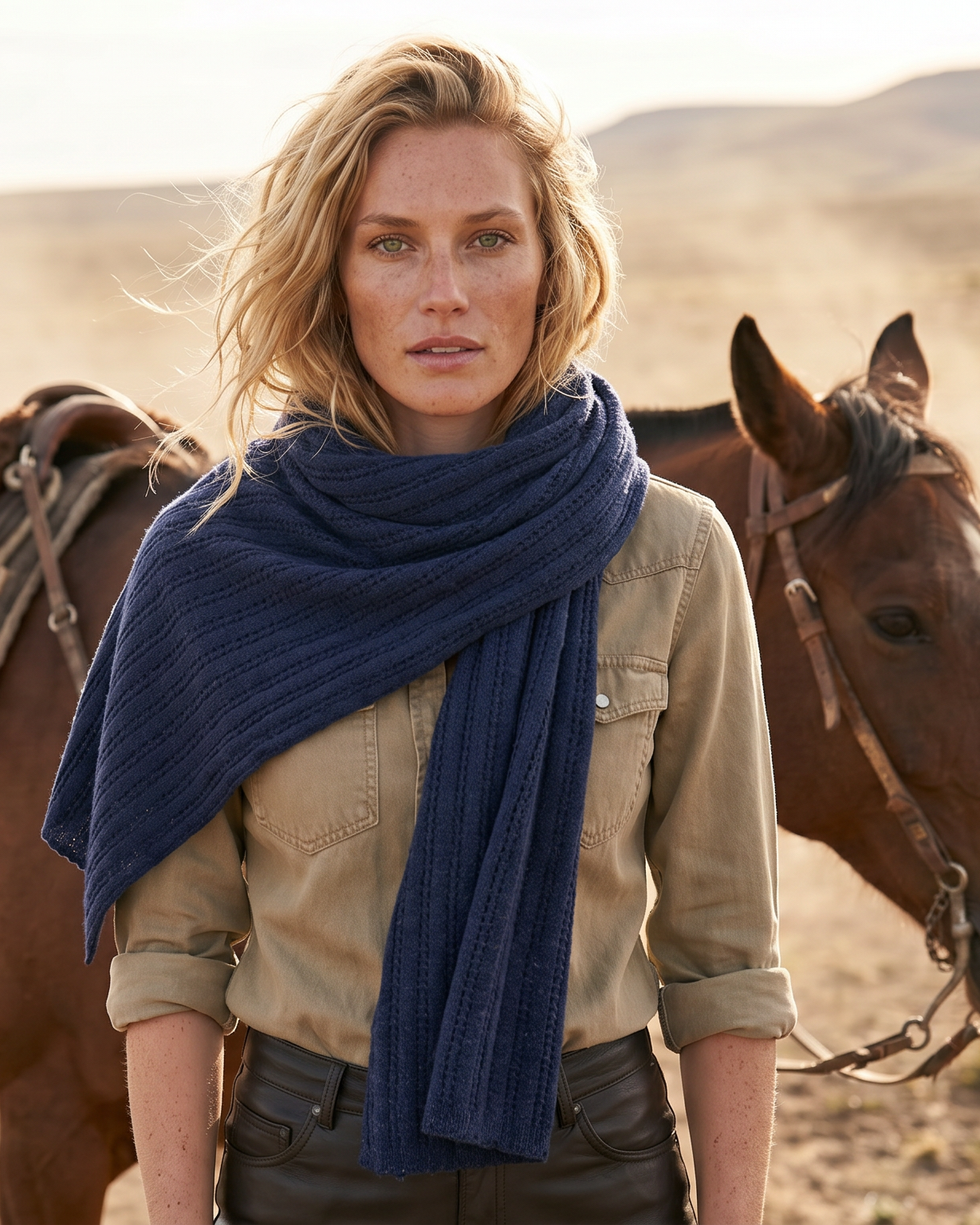 LHASA Schal in Dunkelblau von EMAAL CASHMERE – hochwertiger Kaschmirschal für Alltag und Reise#Farbe_dunkelblau