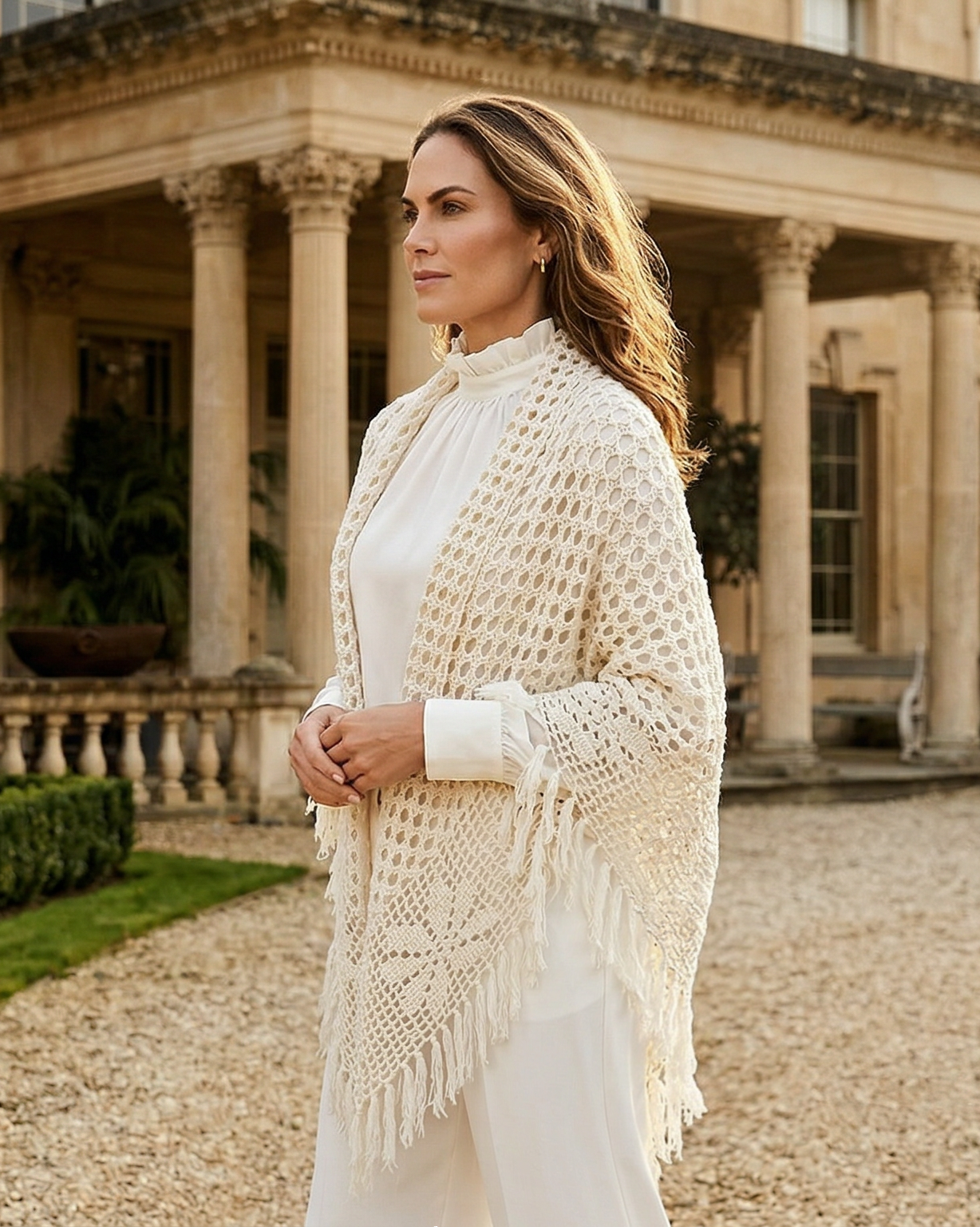 Quito Kaschmirschal Damen creme – 100% Kaschmir | EMAAL CASHMERE#Farbe_creme