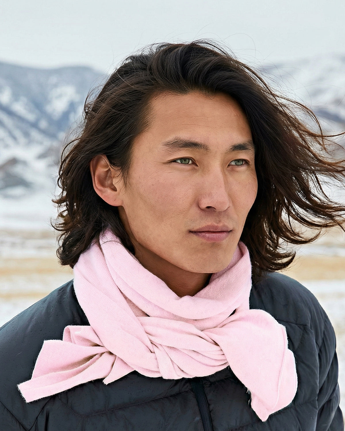 London Kaschmirschal Herren rosa – 100% Kaschmir | EMAAL CASHMERE#Farbe_rosa