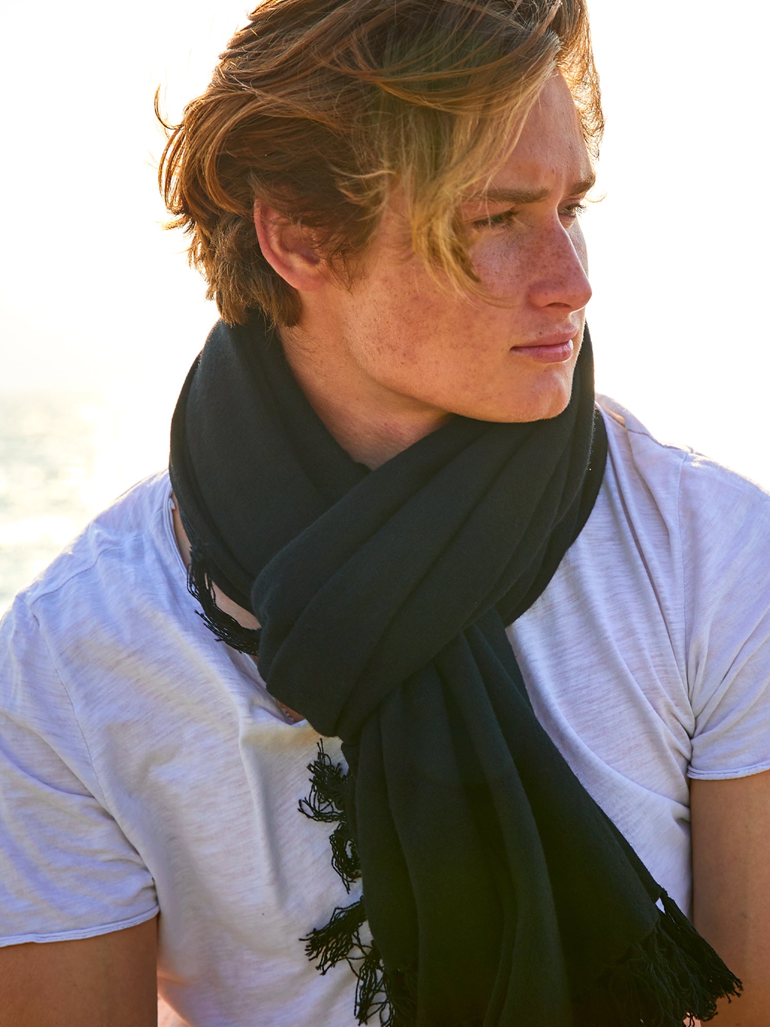 Milano Kaschmirschal Herren schwarz – 100% Kaschmir | EMAAL CASHMERE#Farbe_schwarz