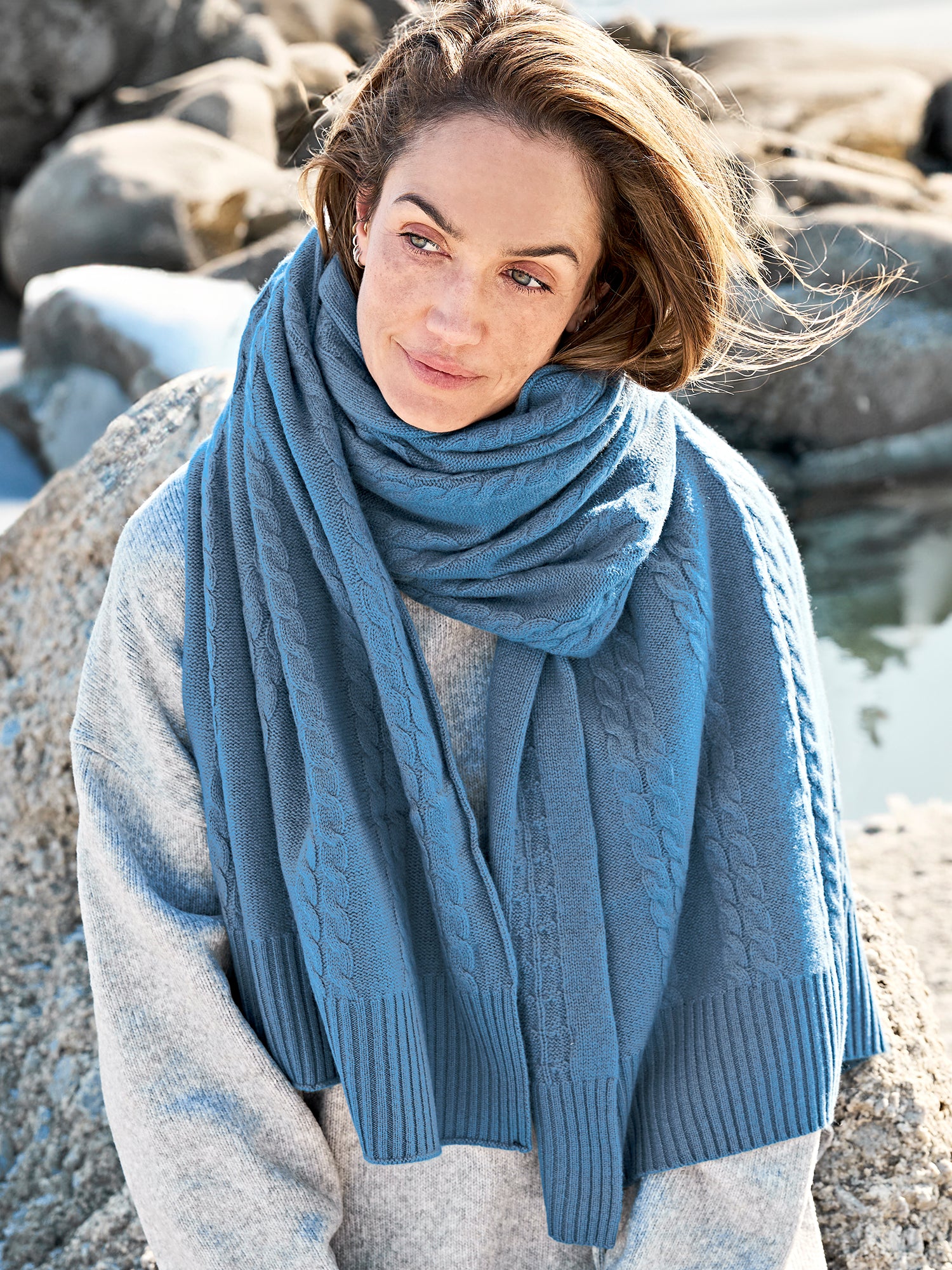 Cashmere scarf Reykjavik women