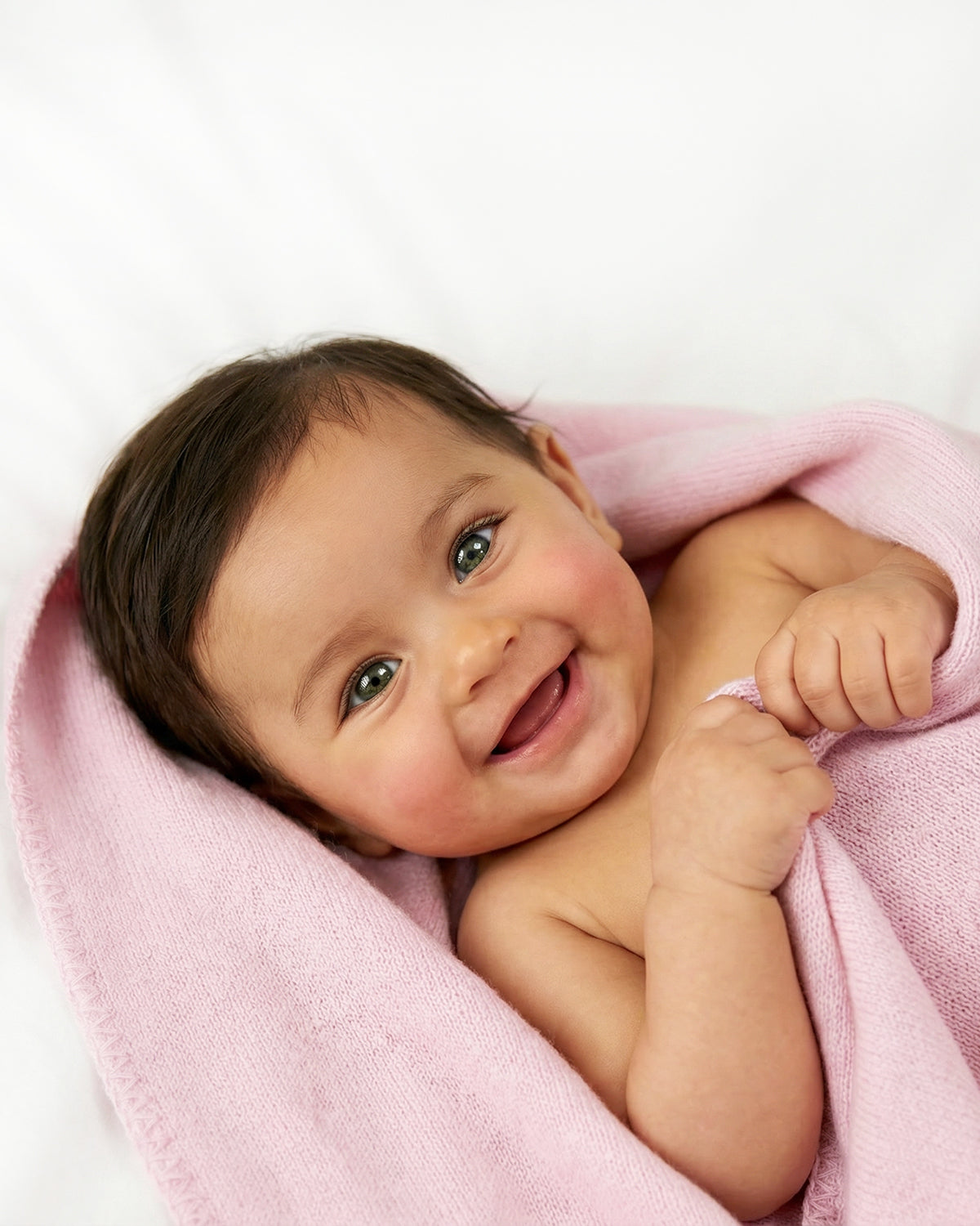 Florenz Kaschmirdecke Baby rosa – 100% Kaschmir | EMAAL CASHMERE#Farbe_rosa