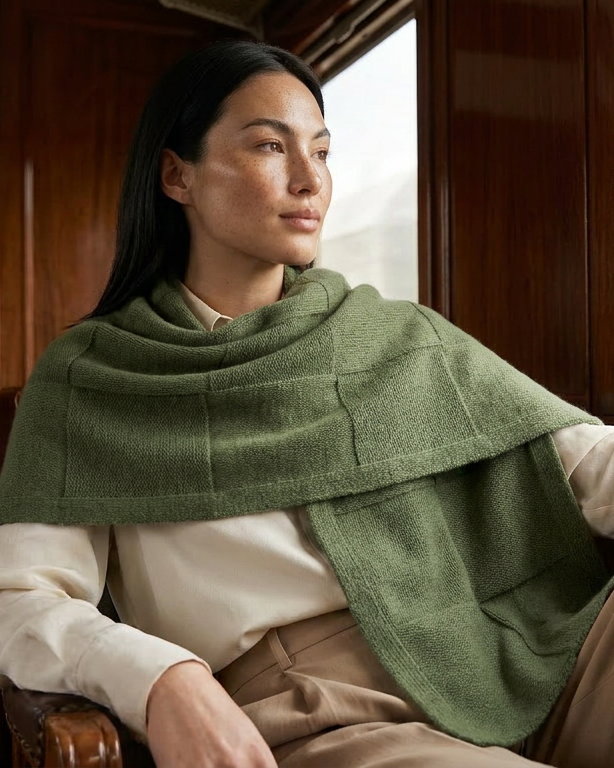 Berlin Kaschmirschal Damen dunkelgrün – 100% Kaschmir | EMAAL CASHMERE#Farbe_dunkelgrün