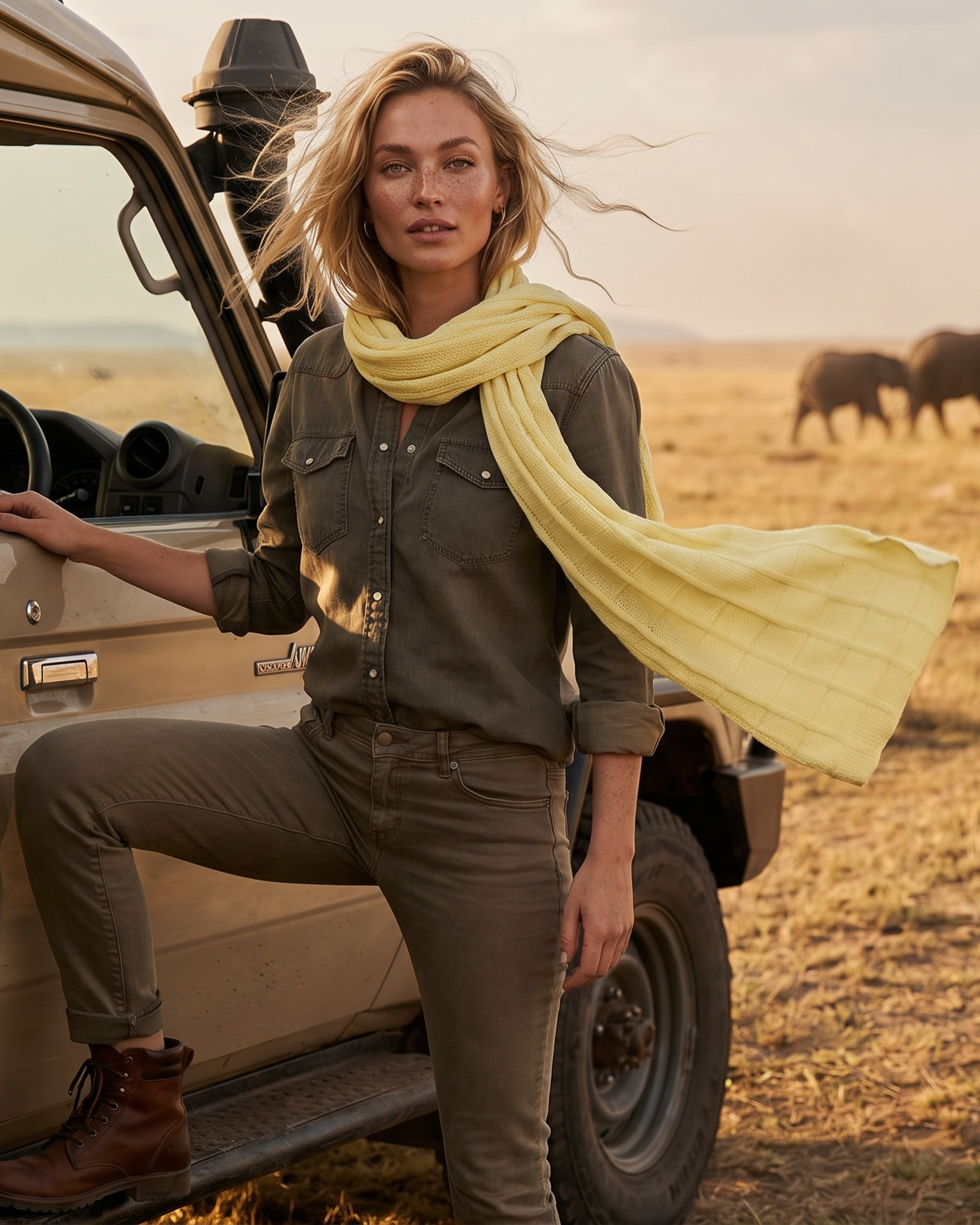 Bhutan Kaschmirschal Damen gelb – 100% Kaschmir | EMAAL CASHMERE#Farbe_gelb