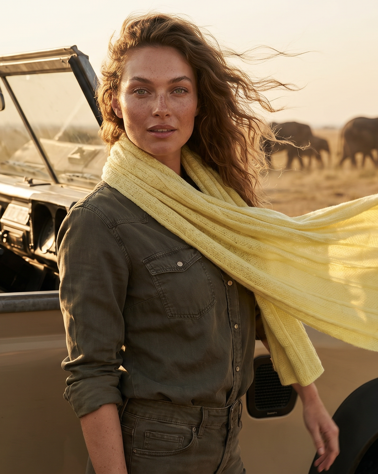 Bhutan Kaschmirschal Damen gelb – 100% Kaschmir | EMAAL CASHMERE#Farbe_gelb