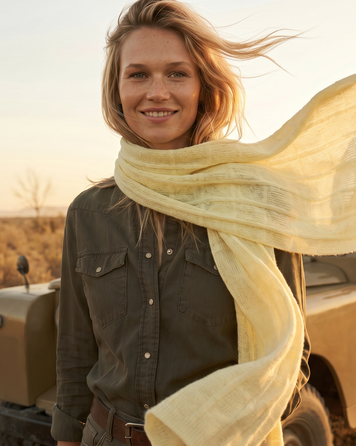 Bhutan Kaschmirschal Damen gelb – 100% Kaschmir | EMAAL CASHMERE#Farbe_gelb