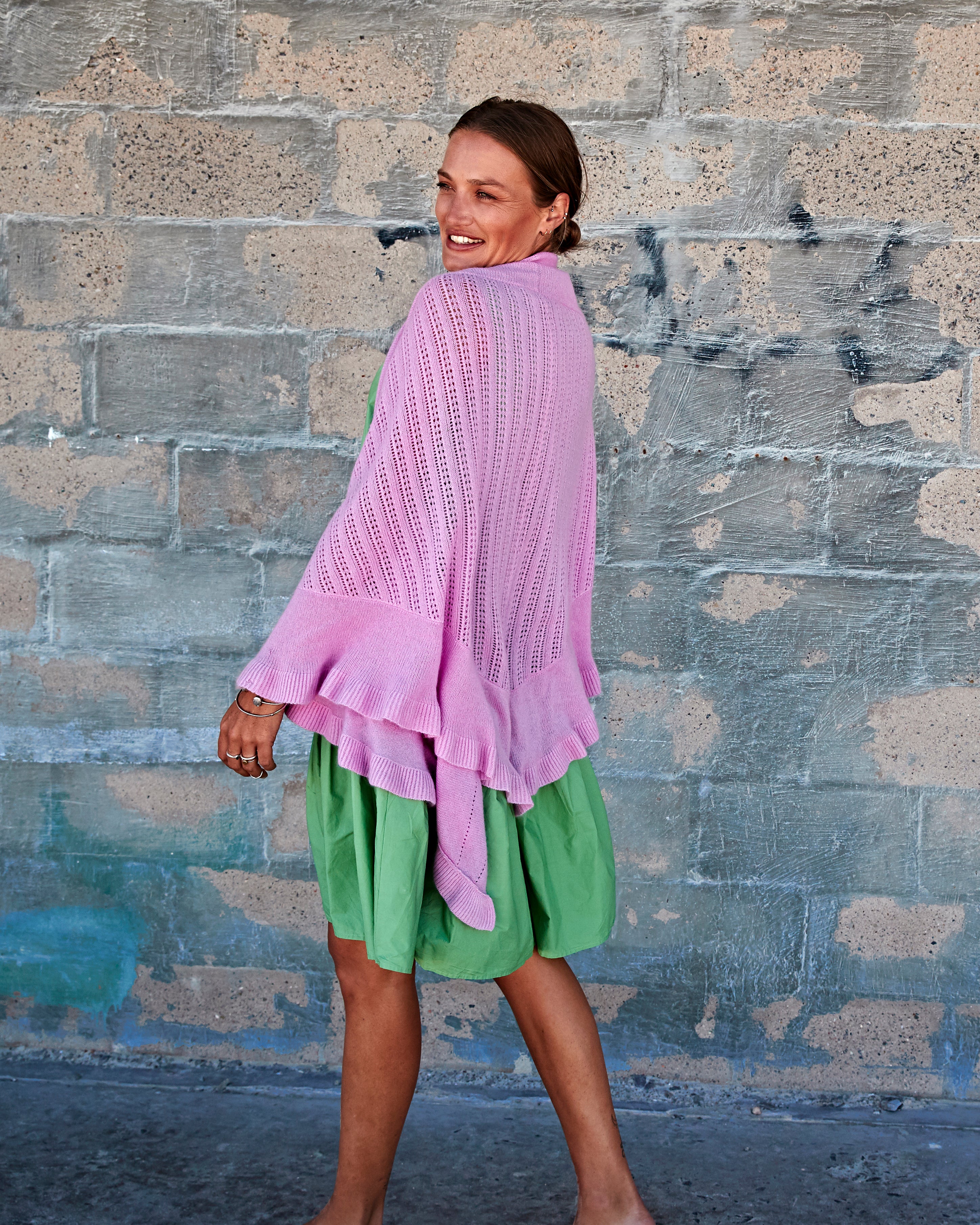 EMAAL CASHMERE Rosa Dreieckschal#Farbe_Dunkelrosa 