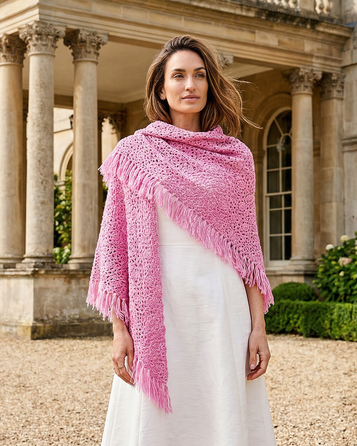 La Paz Kaschmirdreieck Damen rosa – 100% Kaschmir | EMAAL CASHMERE#Farbe_rosa