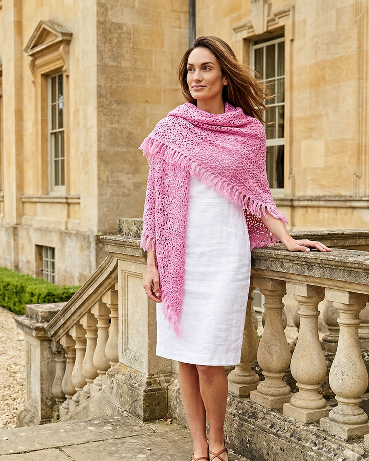 La Paz Kaschmirdreieck Damen rosa – 100% Kaschmir | EMAAL CASHMERE#Farbe_rosa