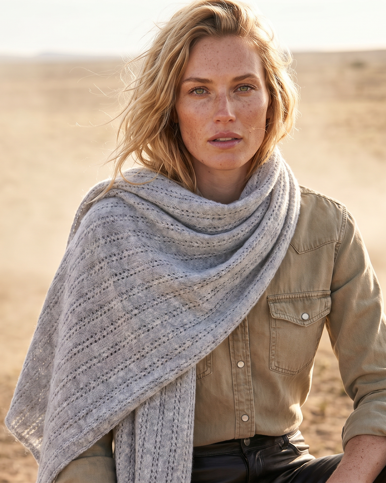 LHASA Kaschmirschal von EMAAL CASHMERE – zeitloser Schal aus 100% Kaschmir#Farbe_hellgrau