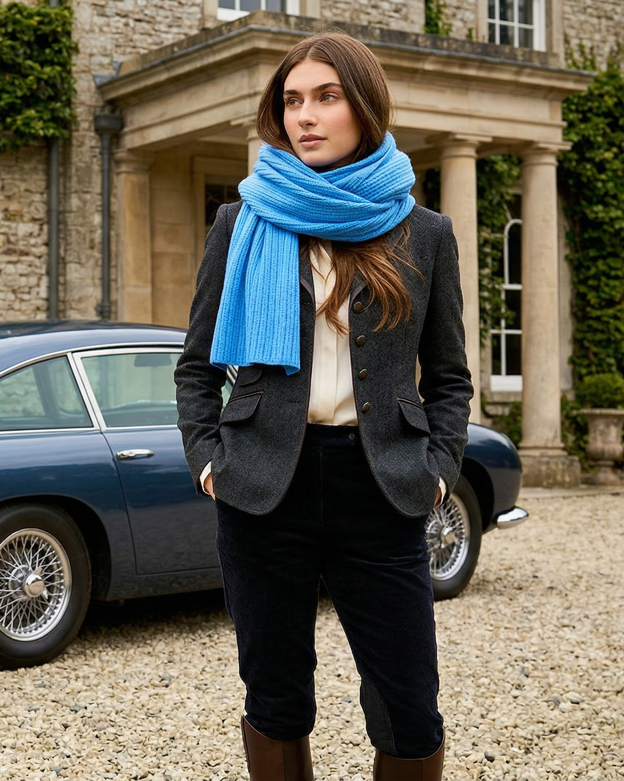 Lima Kaschmirschal Damen hellblau – 100% Kaschmir | EMAAL CASHMERE#Farbe_hellblau