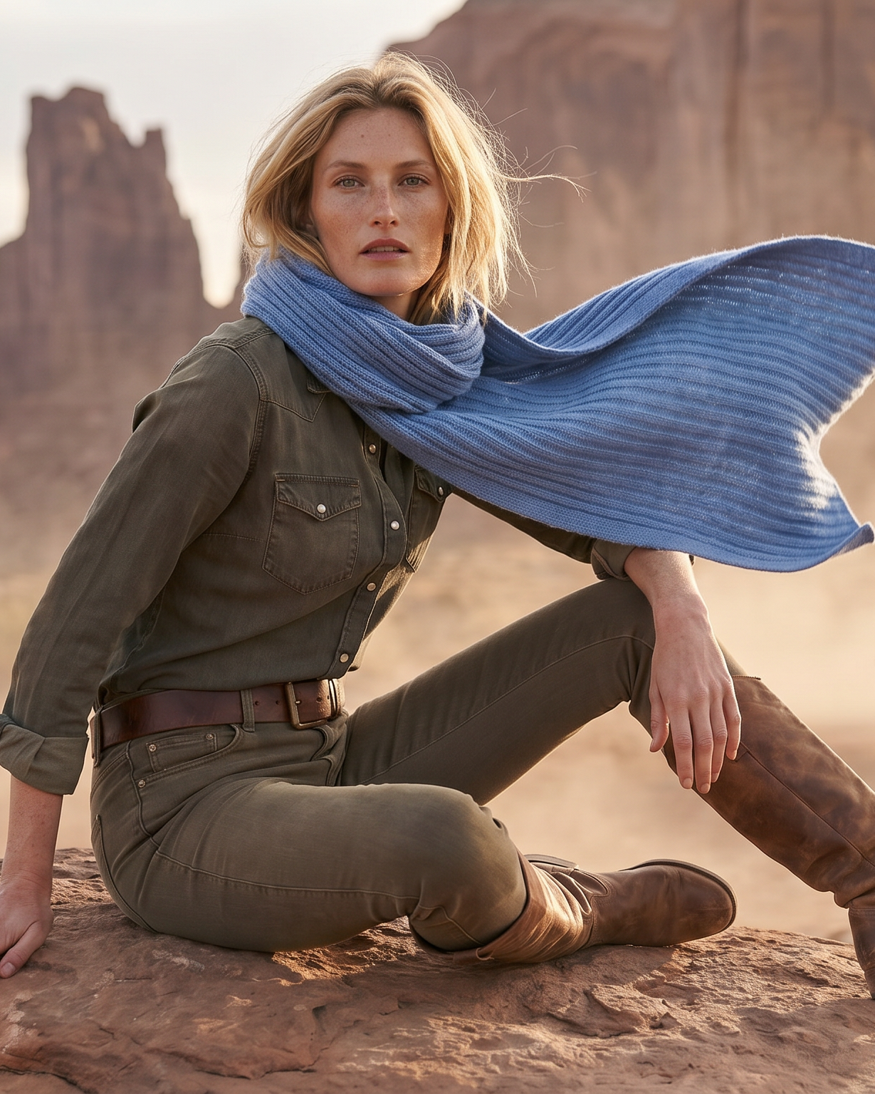 Hellblauer LIMA Damenschal von EMAAL CASHMERE mit klarer, frischer Farbe#Farbe_hellblau