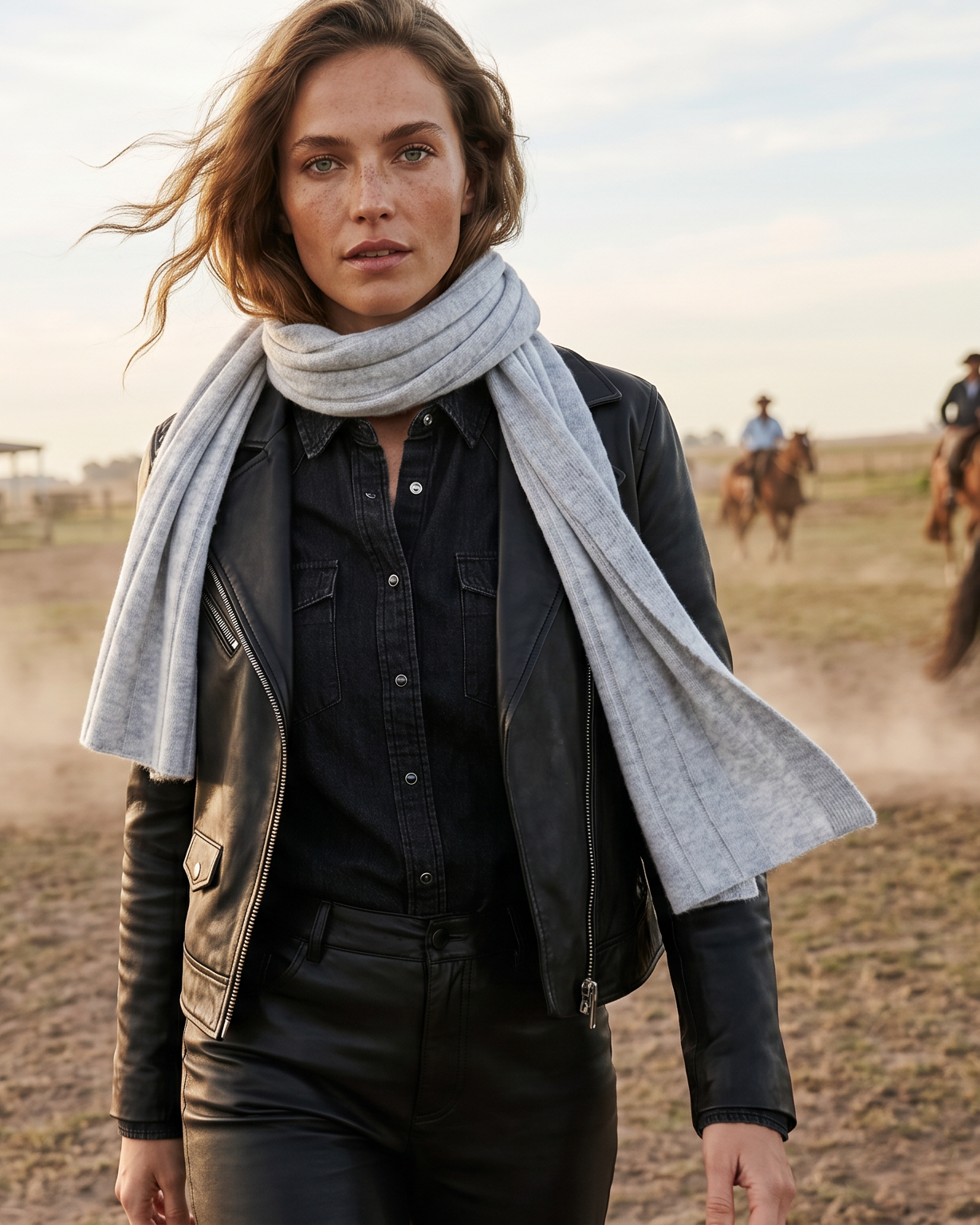 Marrakech Kaschmirschal Damen hellgrau – 100% Kaschmir | EMAAL CASHMERE#Farbe_hellgrau