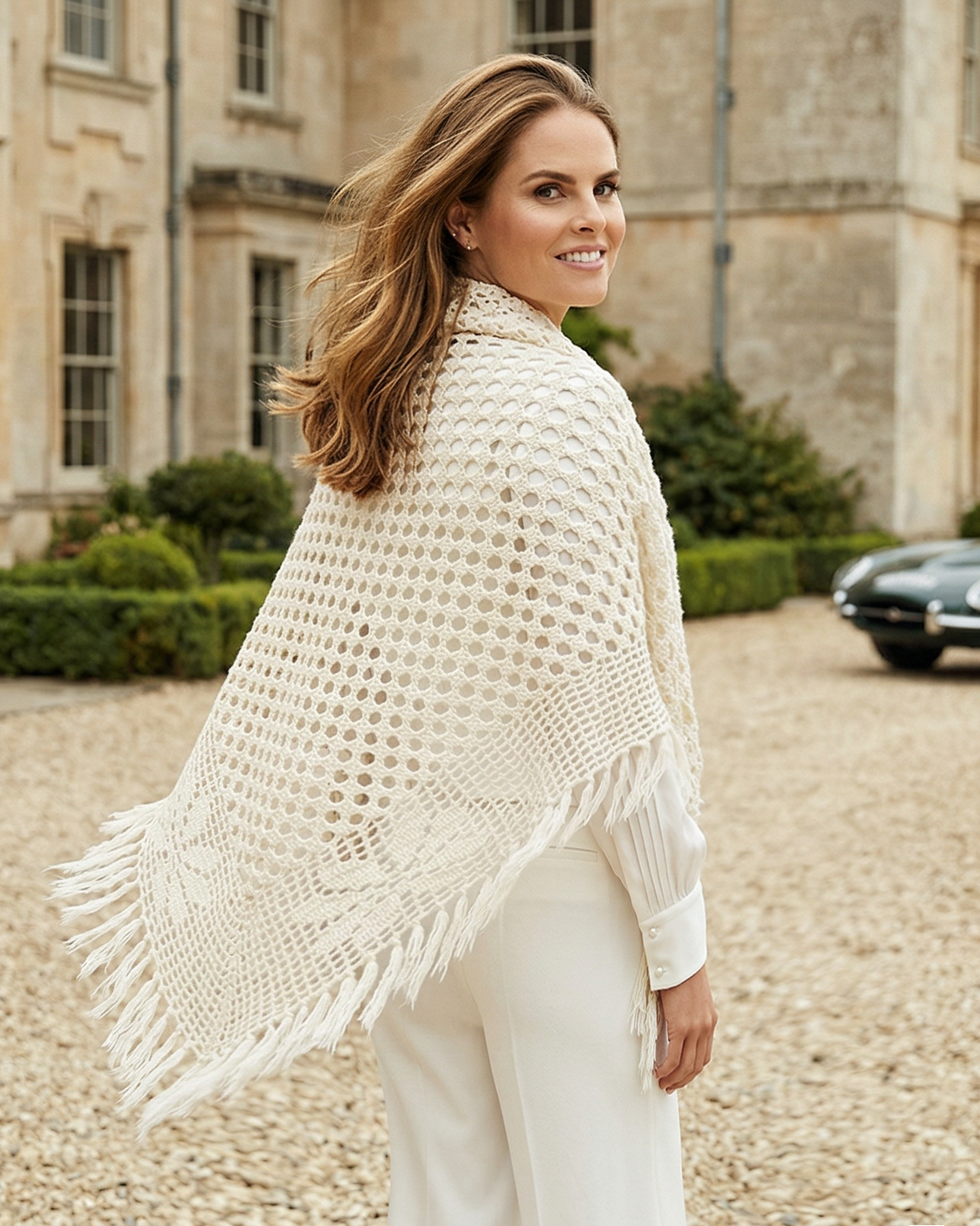 Quito Kaschmirschal Damen creme – 100% Kaschmir | EMAAL CASHMERE#Farbe_creme