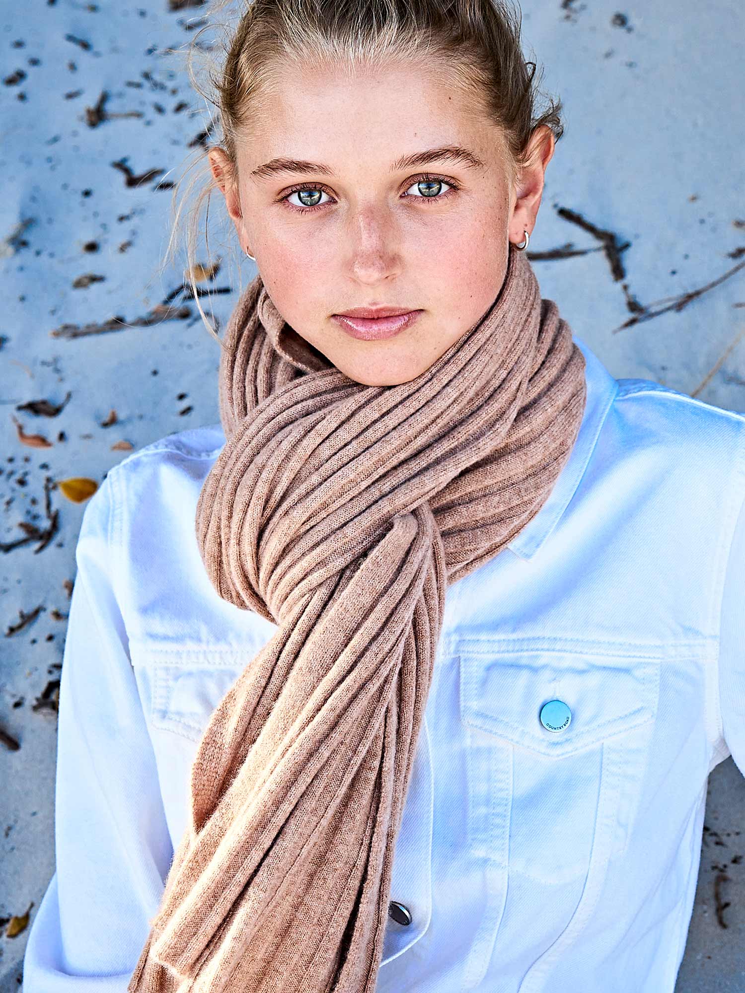Riad Kaschmirschal Damen hellbraun – 100% Kaschmir | EMAAL CASHMERE#Farbe_hellbraun