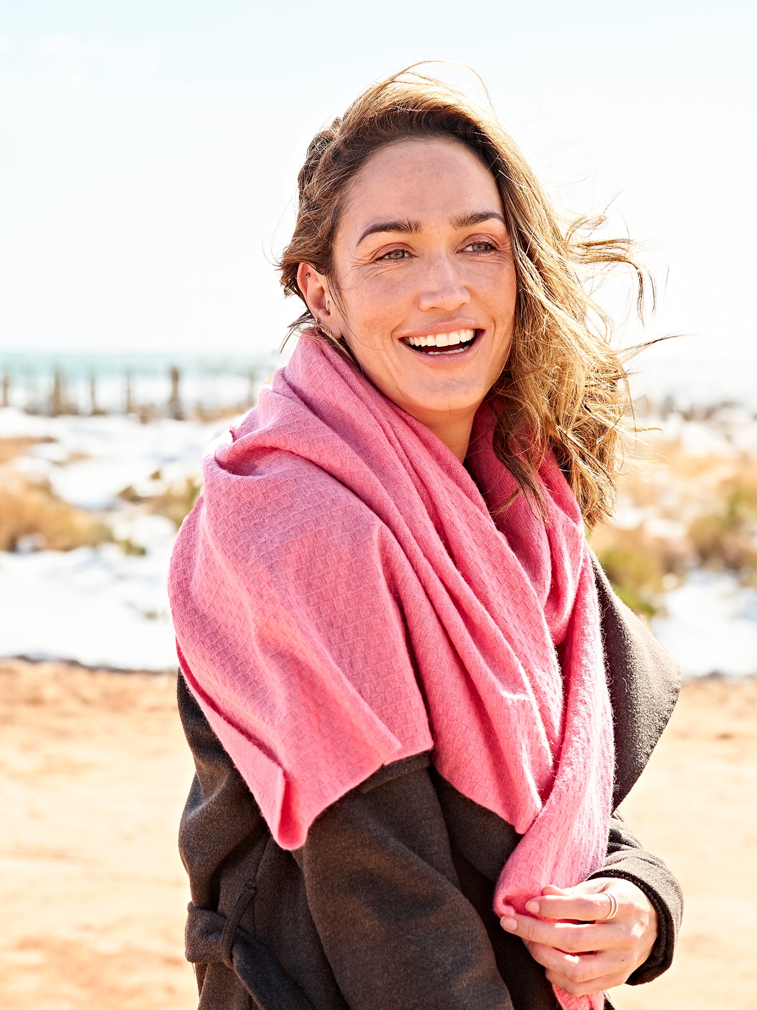 Rosa SYLT Damenschal von EMAAL CASHMERE in sanfter, femininer Farbwelt#Farbe_rosa