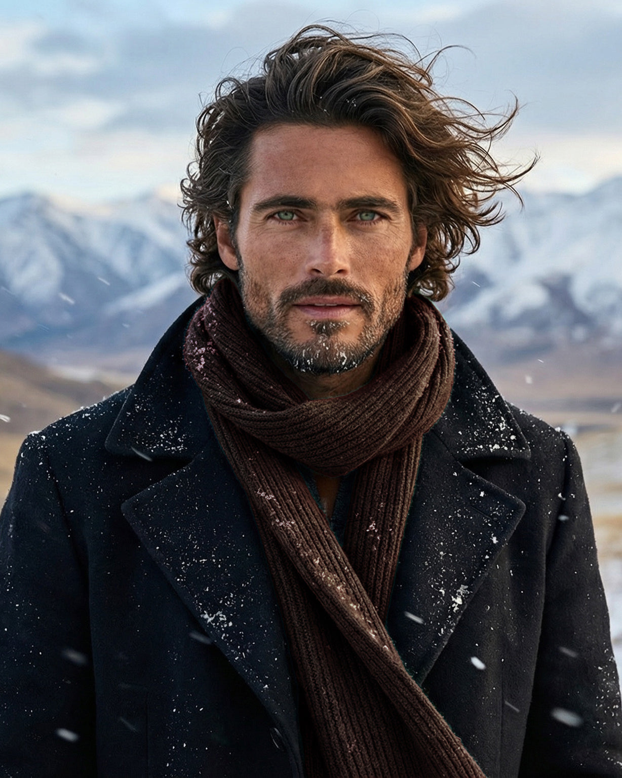 Kopenhagen Kaschmirschal Herren dunkelbraun – 100% Kaschmir | EMAAL CASHMERE#Farbe_dunkelbraun