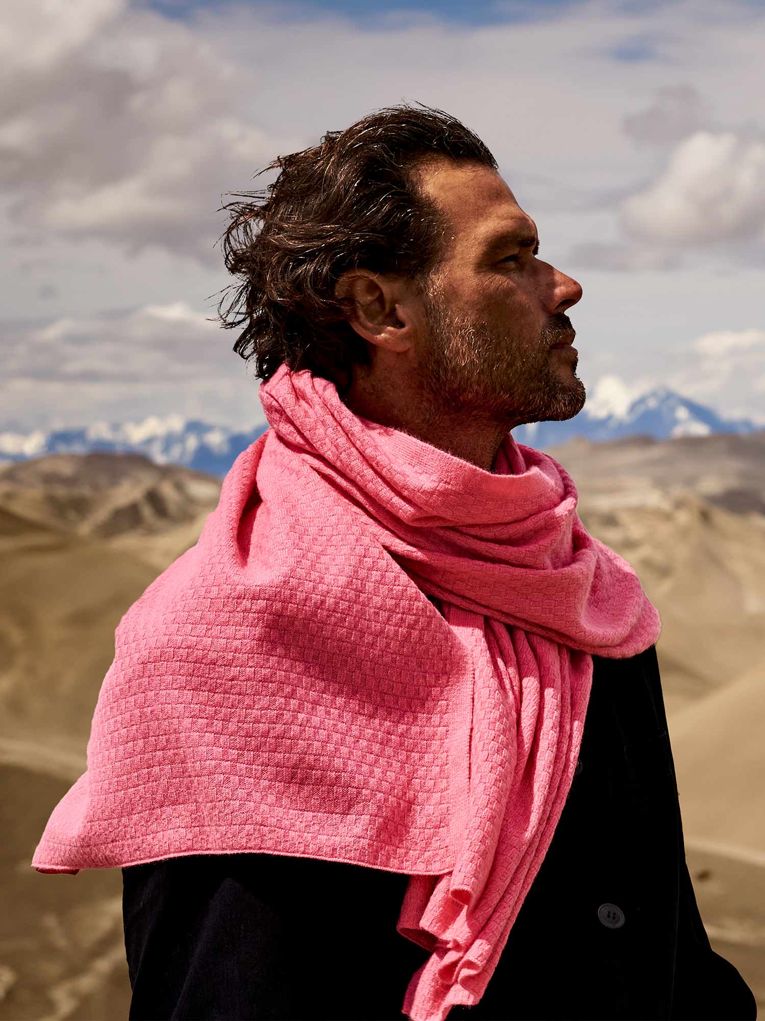Sylt Kaschmirschal Herren rot – 100% Kaschmir | EMAAL CASHMERE#Farbe_rot
