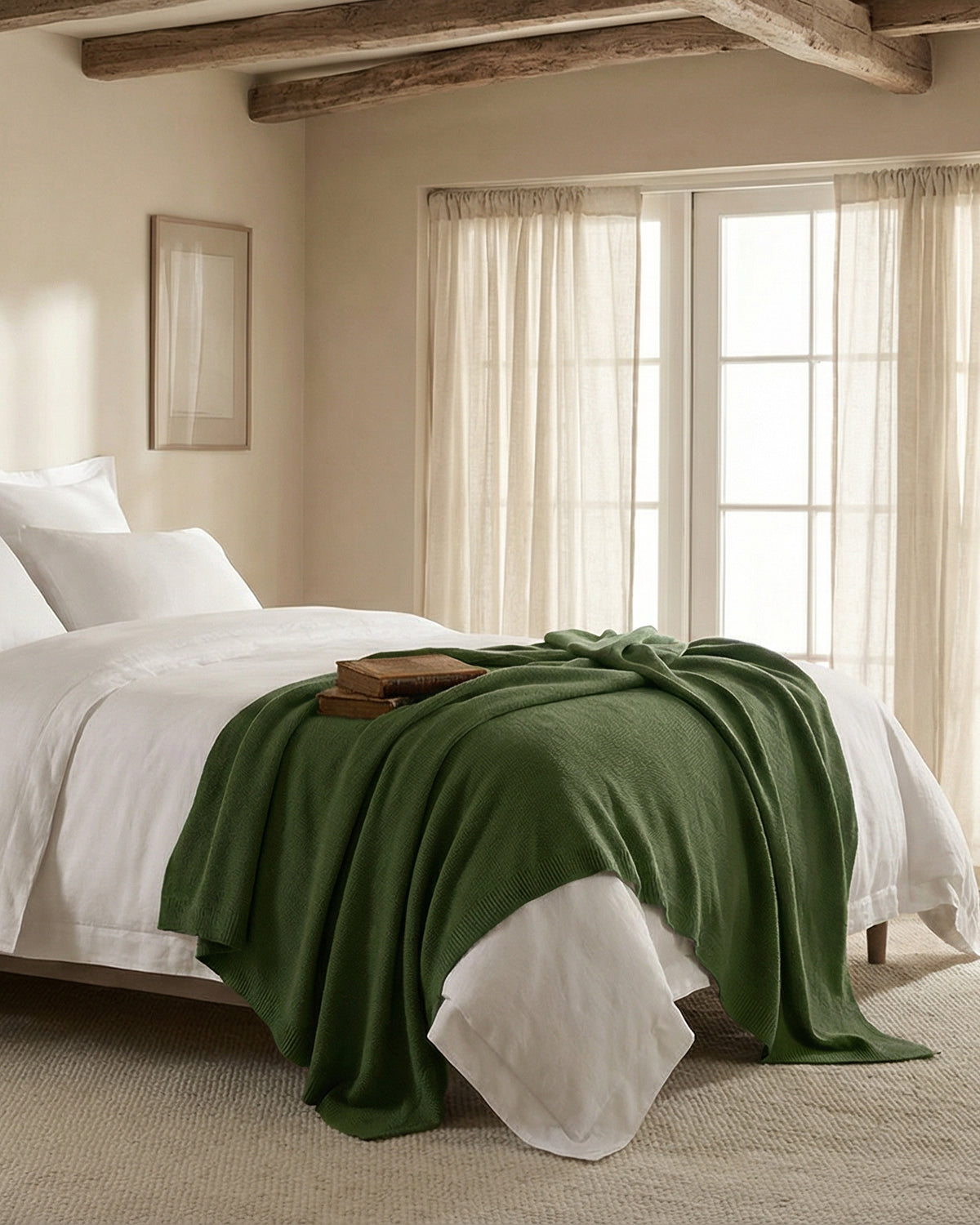 Roma Kaschmirdecke grün – 100% Kaschmir | EMAAL CASHMERE#Farbe_grün