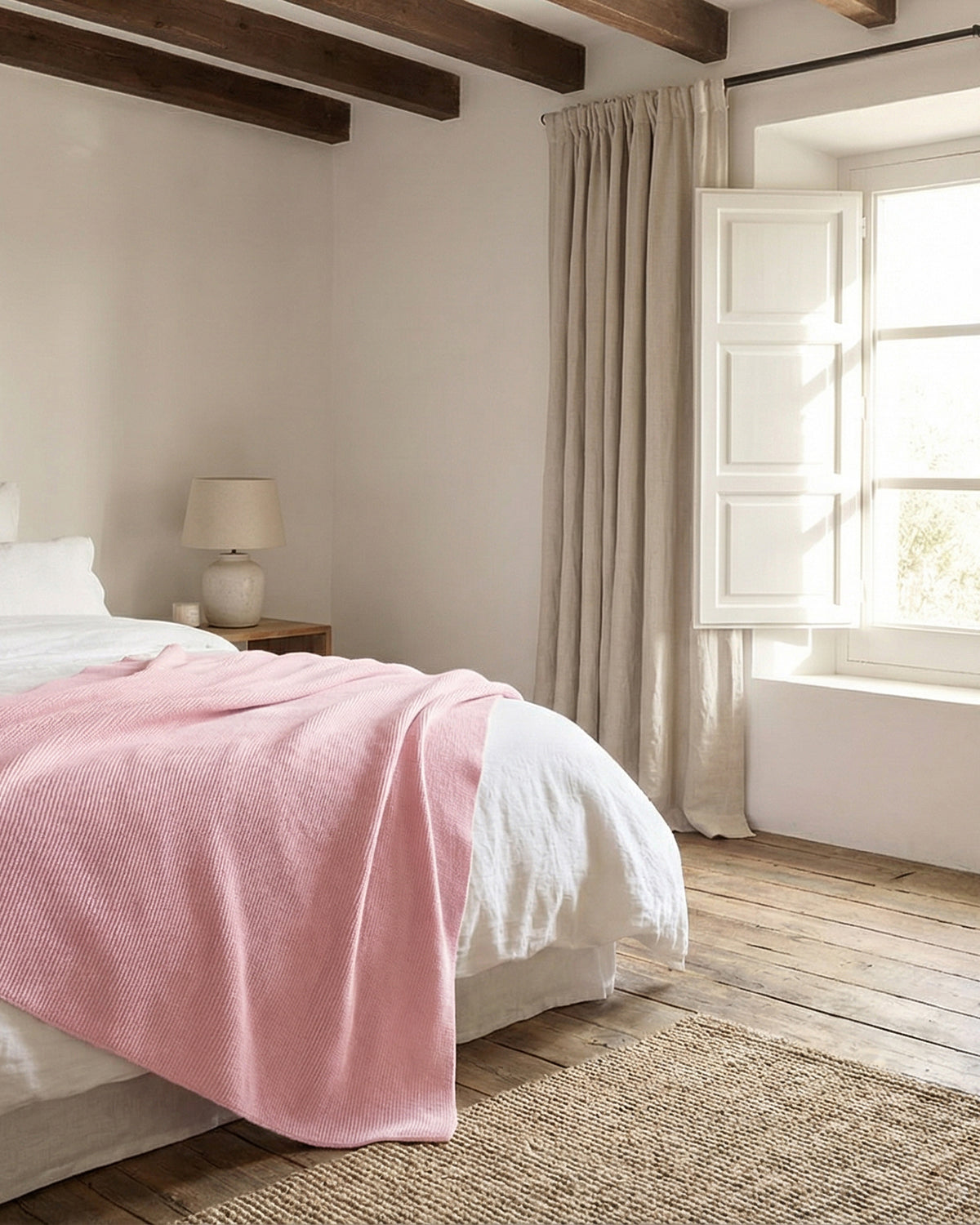 Roma Kaschmirdecke rosa – 100% Kaschmir | EMAAL CASHMERE#Farbe_rosa