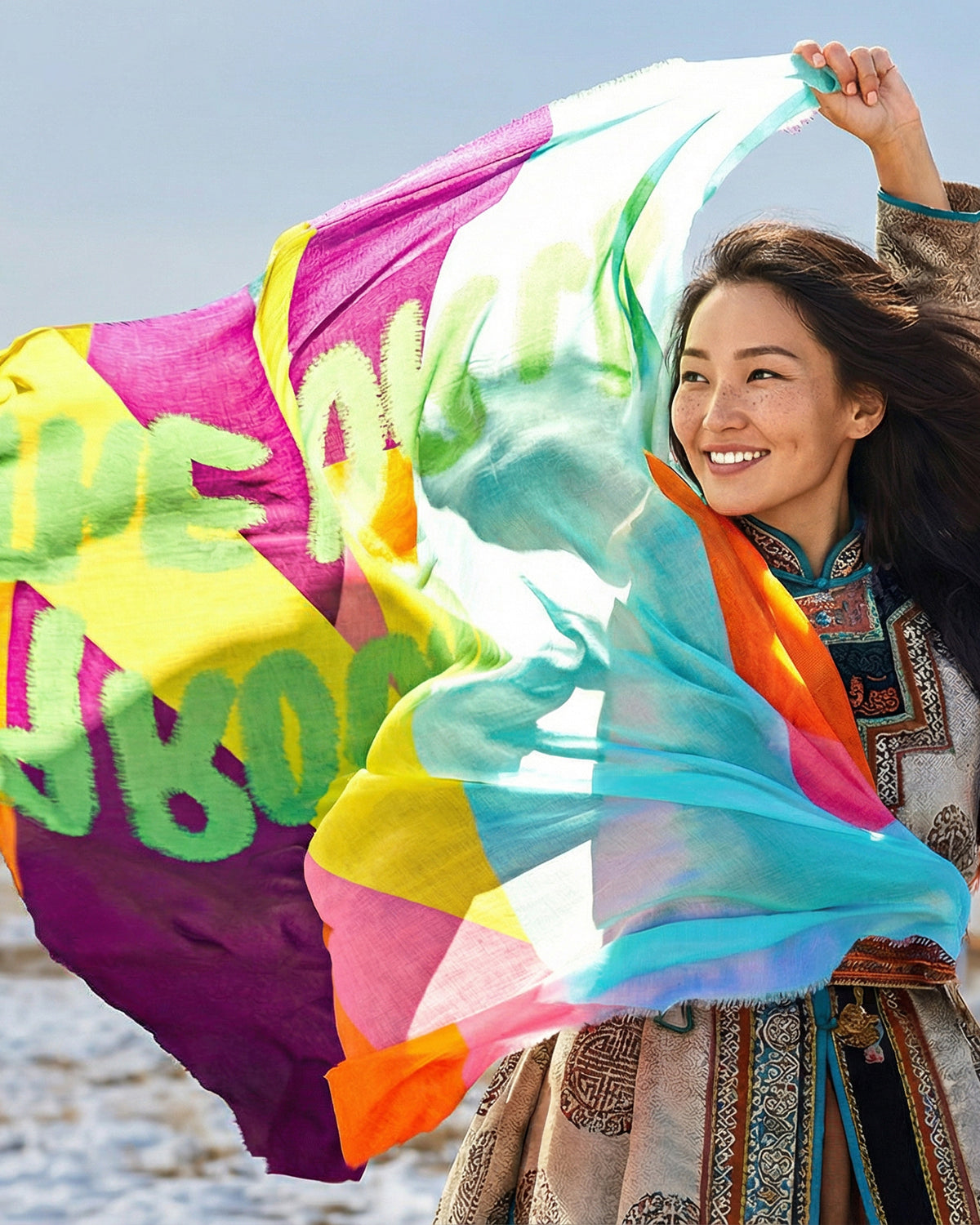 #farbe_Mehrfarbiger Print