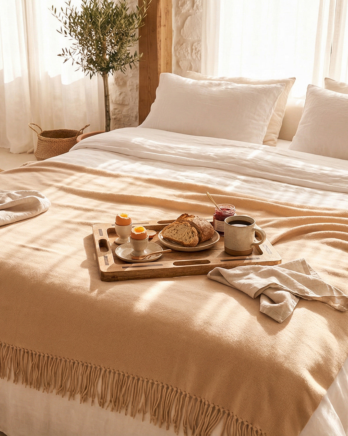 Paris Kaschmirdecke braun  – 100% Kaschmir | EMAAL CASHMERE#Farbe_braun